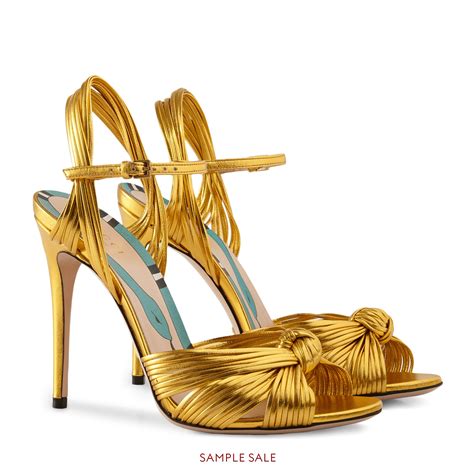 gucci sneaker gold|Gucci sandals women gold.